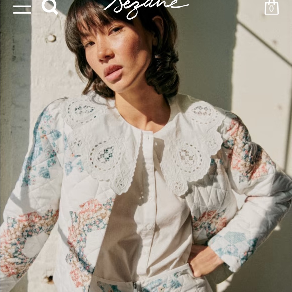 New with tag Sezane+SeaNY flavie shirt